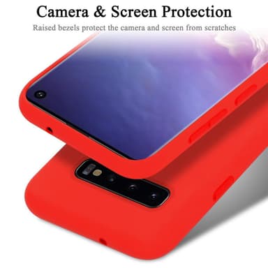 Samsung Galaxy S10 PLUS Skal Fodral Case (Röd)