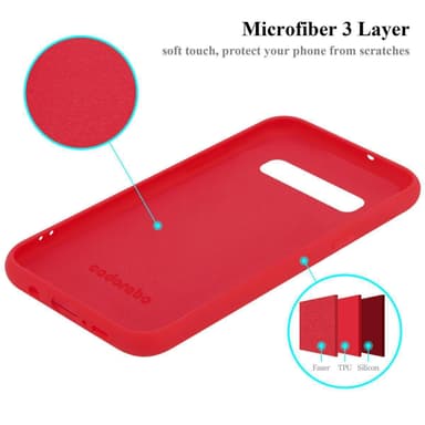 Samsung Galaxy S10 PLUS Skal Fodral Case (Röd)
