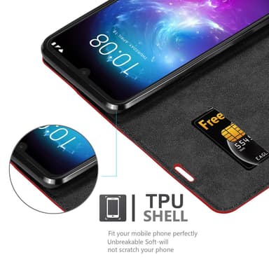 ZTE Blade A7 2019 Skal Fodral Case (Röd)