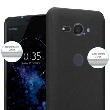 Skal Sony Xperia XZ2 COMPACT Fodral Case (Svart)