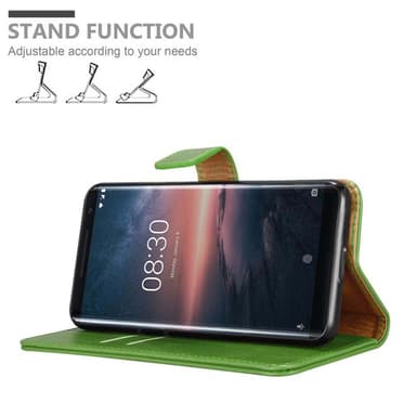Nokia 8 Sirocco Plånboksfodral Skal (Grön)