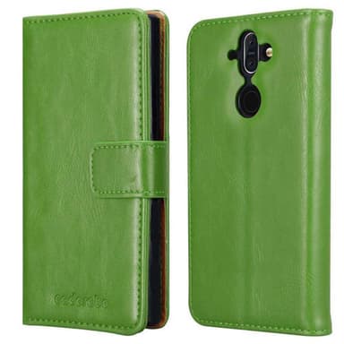 Nokia 8 Sirocco Plånboksfodral Skal (Grön)