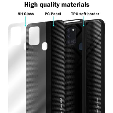 Samsung Galaxy A21s Skal Fodral Case (Svart)