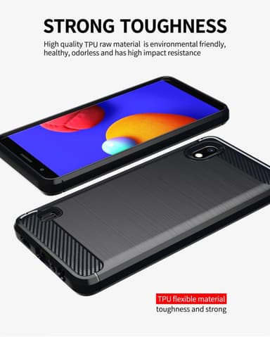 Samsung Galaxy A10 / M10 Skal Fodral Case (Svart)