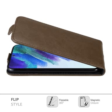 Samsung Galaxy S22 PLUS Flipfodral Skal (Brun)