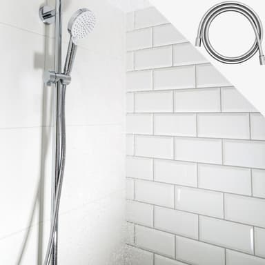 Universell Duschslang 150cm PVC Knutfri duschupplevelse
