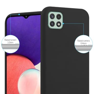 Skal Samsung Galaxy A22 5G Fodral Case (Svart)