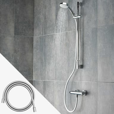 Universell Duschslang 150cm PVC Knutfri duschupplevelse