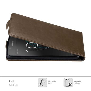 Sony Xperia L1 Flipfodral Skal (Brun)