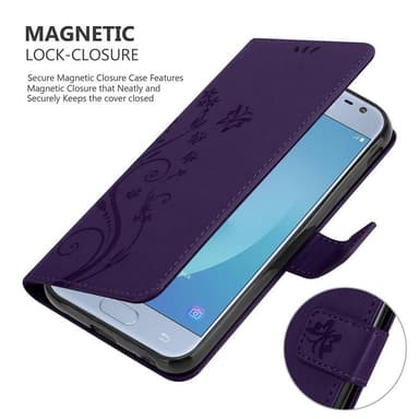 Samsung Galaxy J3 2017 Plånboksfodral Skal (Lila)