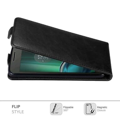 Motorola MOTO G4 / G4 PLUS Flipfodral Skal (Svart)