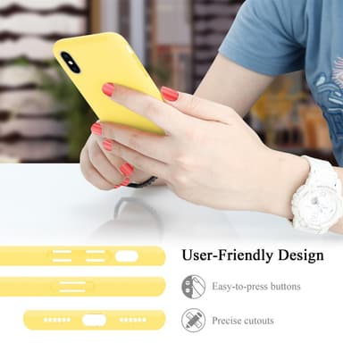 iPhone X / XS Skal Fodral Case (Gul)