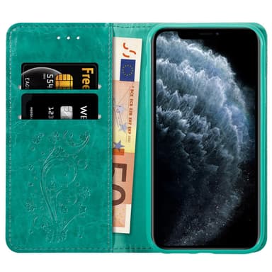 iPhone 11 PRO MAX Plånboksfodral Skal (Turkos)