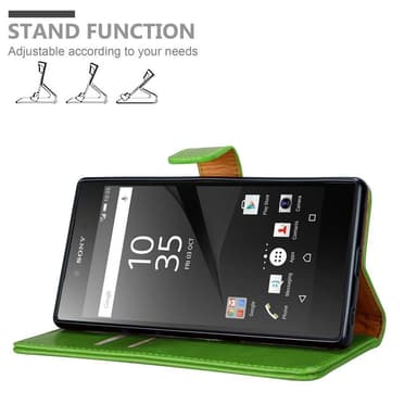Sony Xperia Z5 PREMIUM Plånboksfodral Skal (Grön)