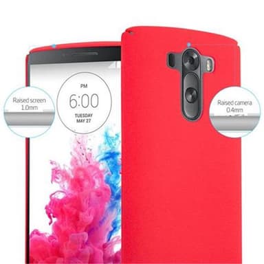 LG G3 Skal Fodral Case (Röd)
