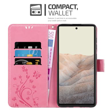 Google PIXEL 6 Plånboksfodral Skal (Rosa)