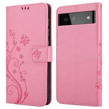Google PIXEL 6 Plånboksfodral Skal (Rosa)