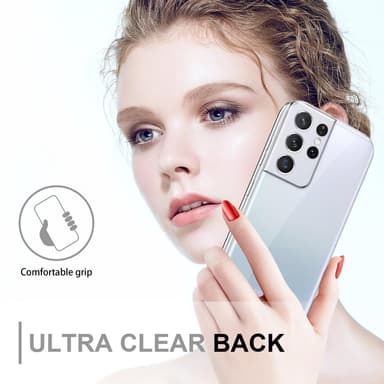 Skal Samsung Galaxy S21 ULTRA Fodral Case (Transparent)