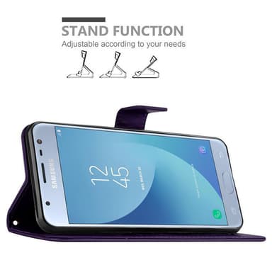 Samsung Galaxy J3 2017 Plånboksfodral Skal (Lila)