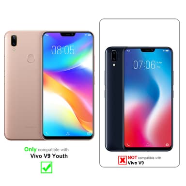 Vivo V9 YOUTH Plånboksfodral Skal (Grå)