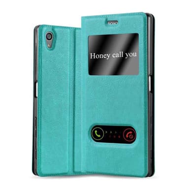 Sony Xperia Z5 PREMIUM Plånboksfodral Skal (Turkos)