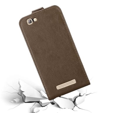 ZTE Blade A612 Flipfodral Skal (Brun)