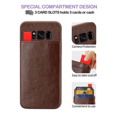 Skal Samsung Galaxy S8 PLUS Fodral Case (Brun)