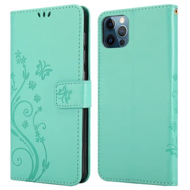 iPhone 13 MINI Plånboksfodral Skal (Turkos)