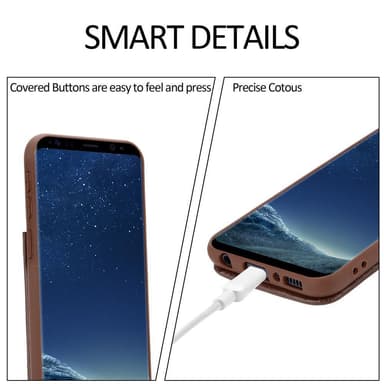 Skal Samsung Galaxy S8 PLUS Fodral Case (Brun)