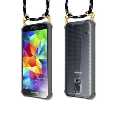 Samsung Galaxy S5 / S5 NEO Skal Fodral Kedja (Svart)