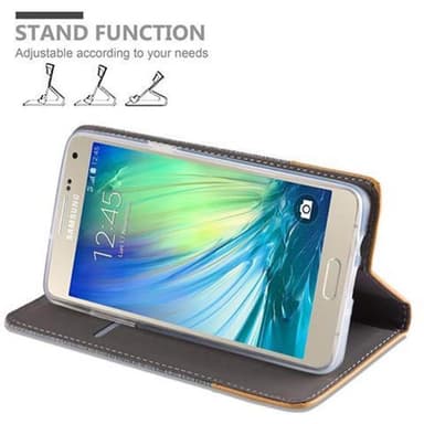 Samsung Galaxy A5 2015 Plånboksfodral Skal (Grå)