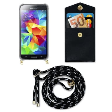 Samsung Galaxy S5 / S5 NEO Skal Fodral Kedja (Svart)