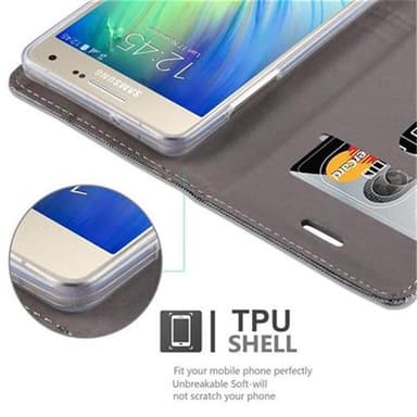 Samsung Galaxy A5 2015 Plånboksfodral Skal (Grå)