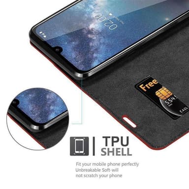 Nokia 2.2 Skal Fodral Case (Röd)