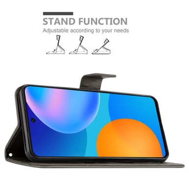 Huawei P SMART 2021 Plånboksfodral Skal (Grå)