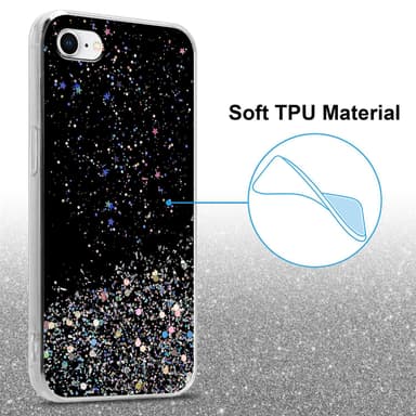 iPhone 7 / 7S / 8 / SE 2020 Skal Fodral Case (Svart)