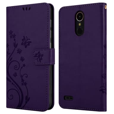 LG K10 2017 Plånboksfodral Skal (Lila)