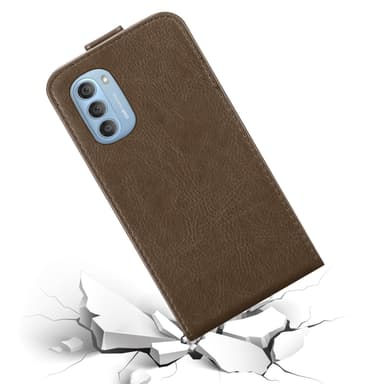 Motorola MOTO G51 5G Flipfodral Skal (Brun)