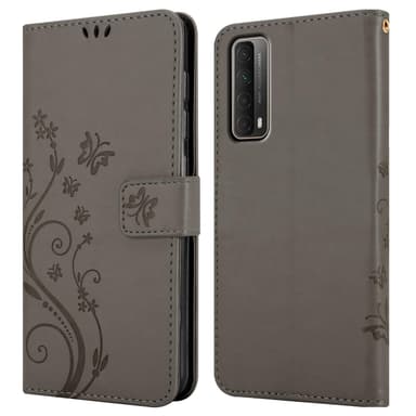 Huawei P SMART 2021 Plånboksfodral Skal (Grå)