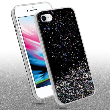 iPhone 7 / 7S / 8 / SE 2020 Skal Fodral Case (Svart)
