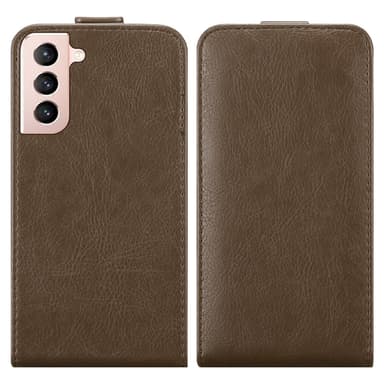 Samsung Galaxy S21 5G Flipfodral Skal (Brun)