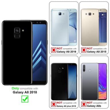 Samsung Galaxy A8 2018 Skal Fodral Case (Blå)