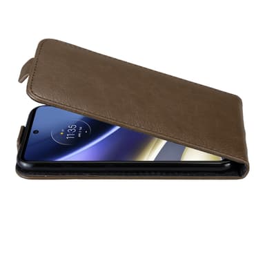 Motorola MOTO G51 5G Flipfodral Skal (Brun)