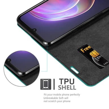 Vivo V21 4G / 5G Skal Fodral Case (Turkos)