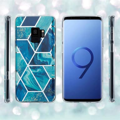 Samsung Galaxy S9 PLUS Plånboksfodral Skal (Blå)
