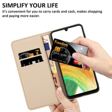 Samsung Galaxy A33 5G Plånboksfodral Skal (Svart)