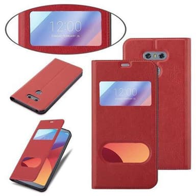 LG G6 Plånboksfodral Skal (Röd)
