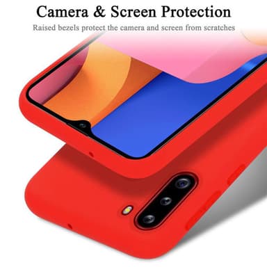 Samsung Galaxy A21 Skal Fodral Case (Röd)