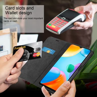 Xiaomi RedMi 10C / POCO C40 Skal Fodral Case (Svart)