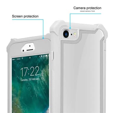 iPhone 7 / 7S / 8 / SE 2020 Skal Fodral Case (Grå)